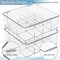 Sorbus Tea Bag Organizer, Stackable Tea Bag Storage Organizer with 12 Compartments and Hinged Lid, Plastic Tea Bag Holder for Kitchen Organizers